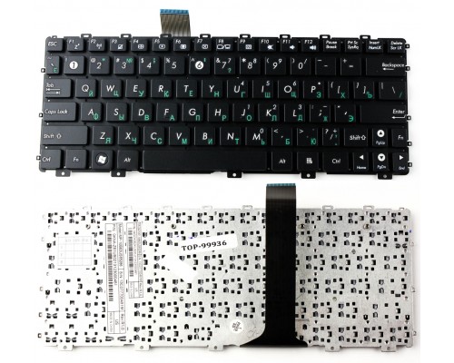 Клавиатура Asus Eee PC 1015 1011 X101 X101C (горизонтальный Enter) Черная