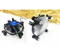 Кулер процессора Intel 1151, 1150, 1155, 1156, 1151-v2 4pin Алюминий 65w (E97379-001) БУ