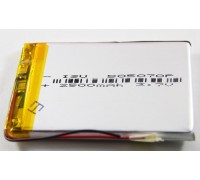АКБ универсальная 505070p 3,7v Li-Pol 2500 mAh (5*50*70 mm)