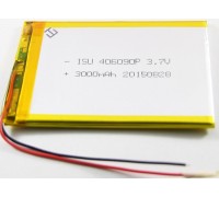 АКБ универсальная 406090p 3,7v Li-Pol 3000 mAh (4*60*90 mm)