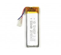 АКБ универсальная 721855p 3,7v Li-Pol 500 mAh (7.2*18*55 mm)